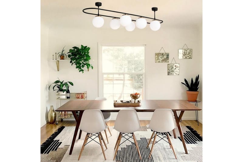 Taklampe Wynel Black / White Seks Kontakt - Seks Kontakt - Belysning - Innendørsbelysning & Lamper - Taklampe - Pendellamper & Hengelamper