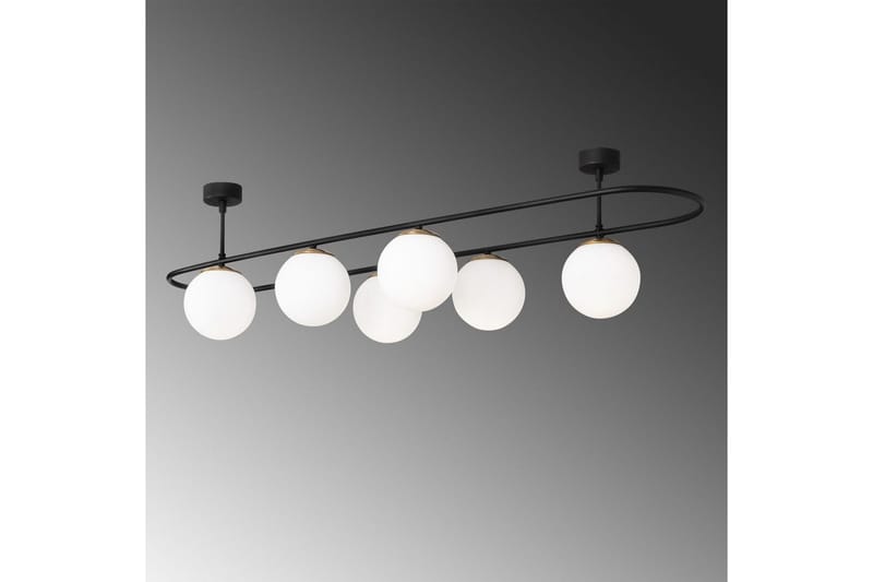 Taklampe Wynel Black / White Seks Kontakt - Seks Kontakt - Belysning - Innendørsbelysning & Lamper - Taklampe - Pendellamper & Hengelamper