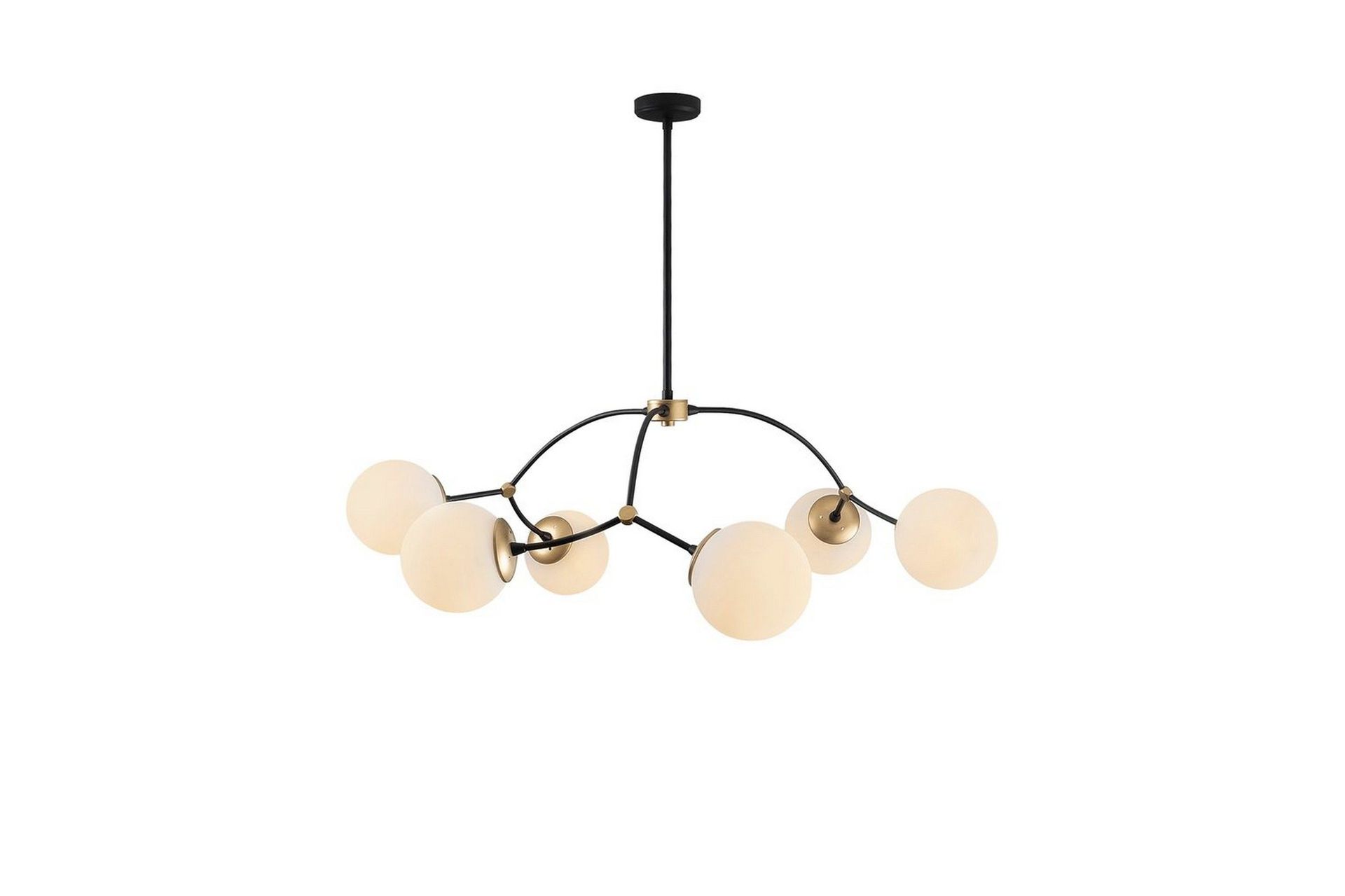 Taklampe Yenda Hvit / Svart - Svart/Hvit