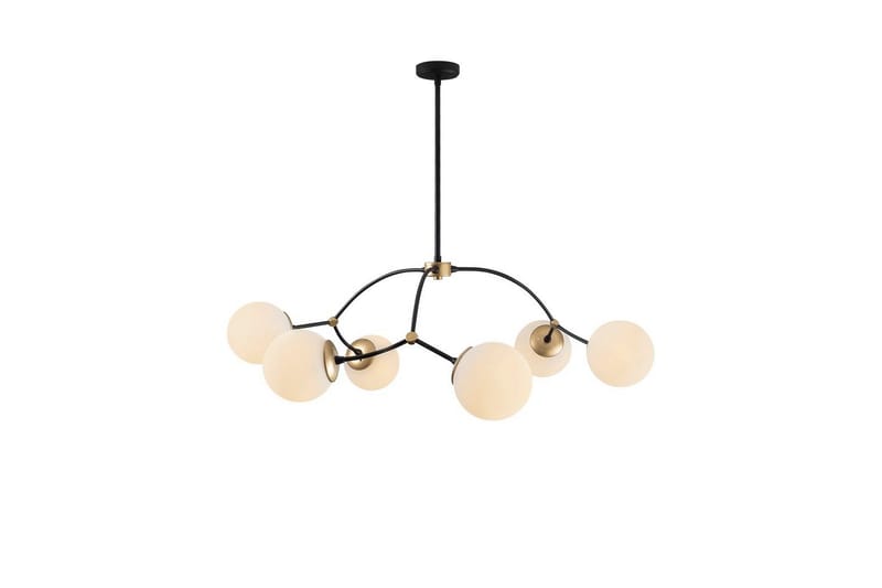 Taklampe Yenda Hvit / Svart, Svart/Hvit