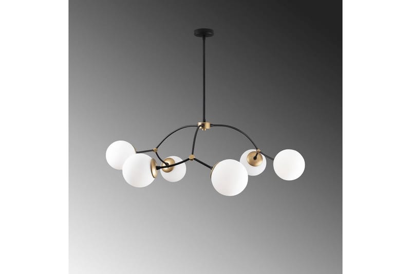 Taklampe Yenda Hvit / Svart - Svart/Hvit - Belysning - Innendørsbelysning & Lamper - Taklampe - Pendellamper & Hengelamper