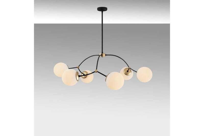 Taklampe Yenda Hvit / Svart - Svart/Hvit - Belysning - Innendørsbelysning & Lamper - Taklampe - Pendellamper & Hengelamper