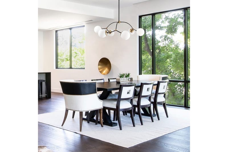 Taklampe Yenda Hvit / Svart - Svart/Hvit - Belysning - Innendørsbelysning & Lamper - Taklampe - Pendellamper & Hengelamper