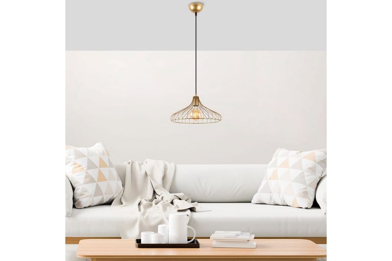Taklampe Zairon Skinnende Gull - Skinnende Gull - Belysning - Innendørsbelysning & Lamper - Taklampe - Pendellamper & Hengelamper