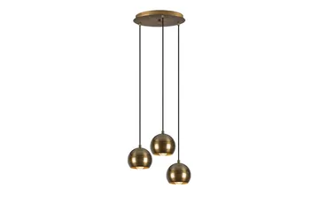 Taklampe Zana Vintage Kule Tre - Gull - Belysning - Innendørsbelysning & Lamper - Taklampe - Pendellamper & Hengelamper