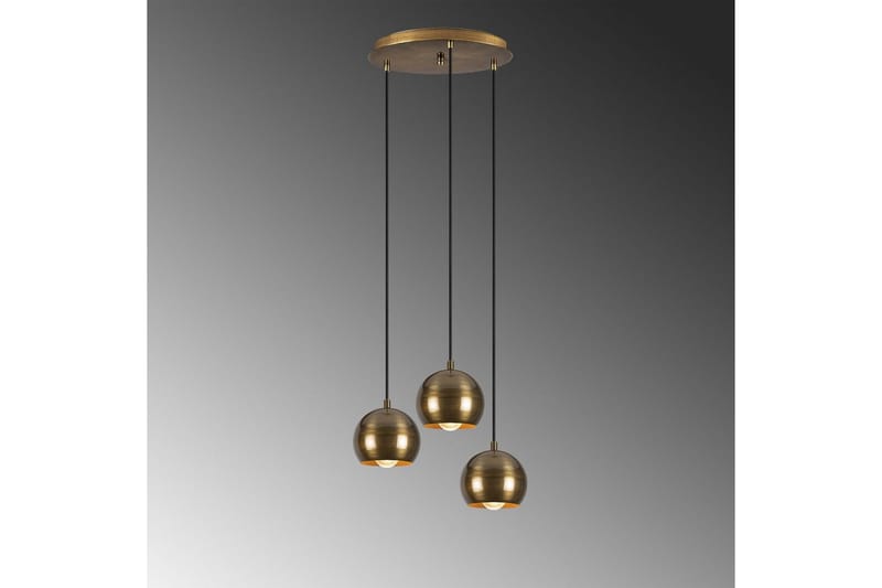 Taklampe Zana Vintage Kule Tre - Gull - Belysning - Innendørsbelysning & Lamper - Taklampe - Pendellamper & Hengelamper