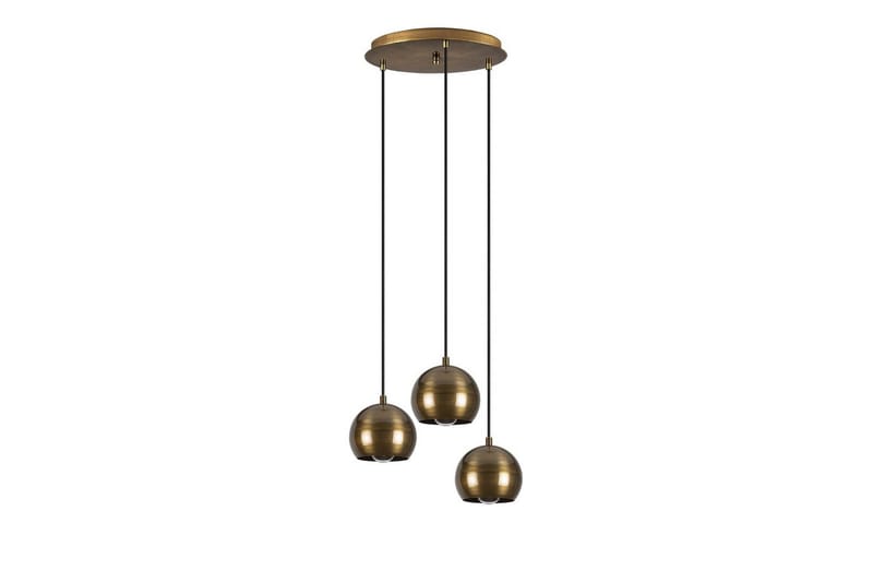 Taklampe Zana Vintage Kule Tre - Gull - Belysning - Innendørsbelysning & Lamper - Taklampe - Pendellamper & Hengelamper