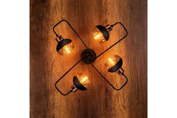Taklampe Zarethia Svart / Kobber - Kobber/Svart - Belysning - Innendørsbelysning & Lamper - Taklampe - Plafondlampe