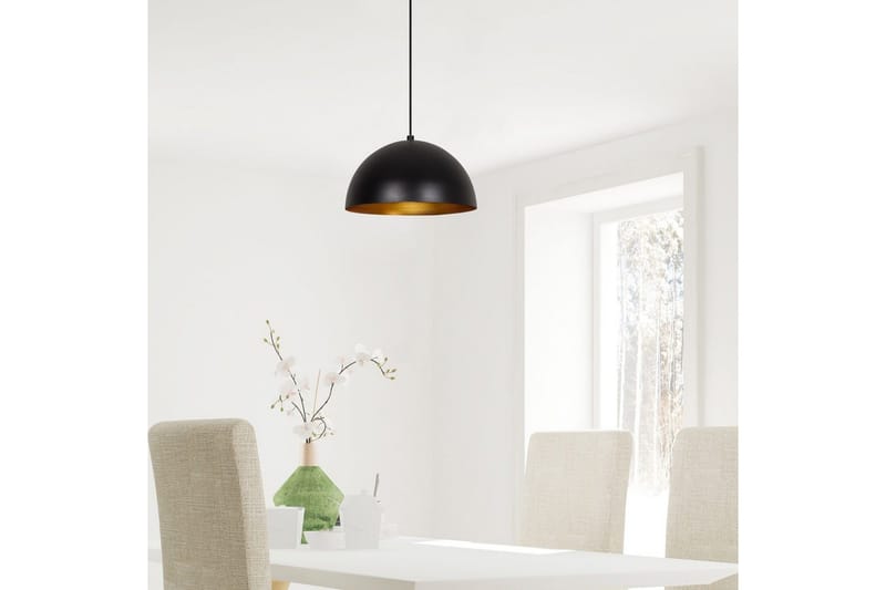 Taklampe Zephyra Svart / Gull - Diameter: 30 cm - Belysning - Innendørsbelysning & Lamper - Taklampe - Pendellamper & Hengelamper