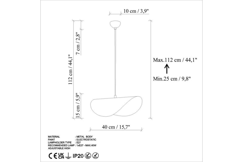 Taklampe Pelyn Mint - Mint - Belysning - Innendørsbelysning & Lamper - Taklampe - Pendellamper & Hengelamper