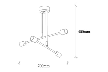Taklampe Pareek Svart - Svart - Belysning - Innendørsbelysning & Lamper - Taklampe - Plafondlampe