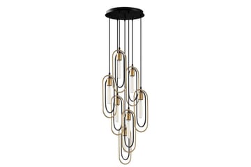 Taklampe Pindor Thre Svart / Gull - Svart - Belysning - Innendørsbelysning & Lamper - Taklampe - Pendellamper & Hengelamper