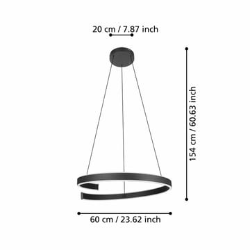 Takpendel Andabaia - 60 cm - Belysning - Innendørsbelysning & Lamper - Taklampe - Pendellamper & Hengelamper