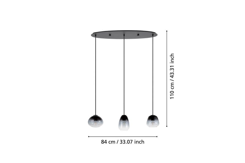 Takpendel Eglo Aguilares - Svart - Belysning - Innendørsbelysning & Lamper - Taklampe - Pendellamper & Hengelamper