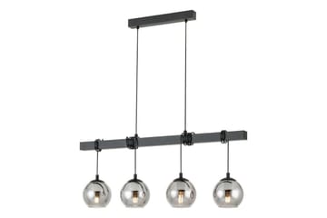Takpendel Eglo Argallo Svart/Gjennomsiktig med 4 Lamper - Belysning - Innendørsbelysning & Lamper - Taklampe - Pendellamper & Hengelamper