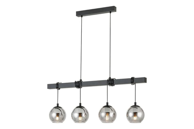 Takpendel Eglo Argallo Svart/Gjennomsiktig med 4 Lamper - Belysning - Innendørsbelysning & Lamper - Taklampe - Pendellamper & Hengelamper