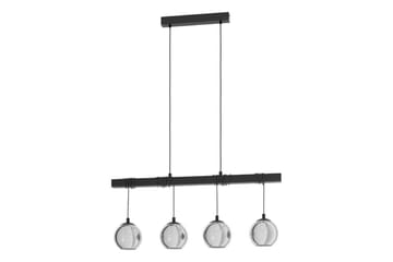 Takpendel Eglo Argallo Svart/Gjennomsiktig med 4 Lamper - Belysning - Innendørsbelysning & Lamper - Taklampe - Pendellamper & Hengelamper