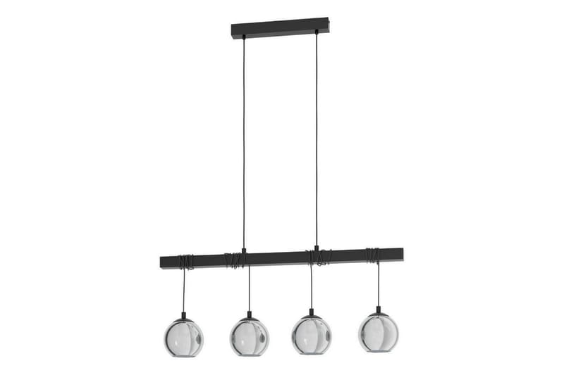 Takpendel Eglo Argallo Svart/Gjennomsiktig med 4 Lamper, undefined