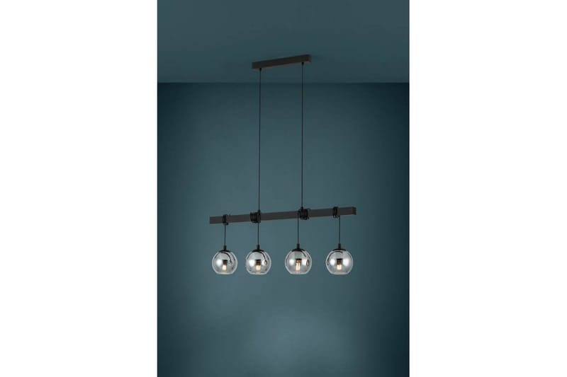Takpendel Eglo Argallo Svart/Gjennomsiktig med 4 Lamper - Belysning - Innendørsbelysning & Lamper - Taklampe - Pendellamper & Hengelamper