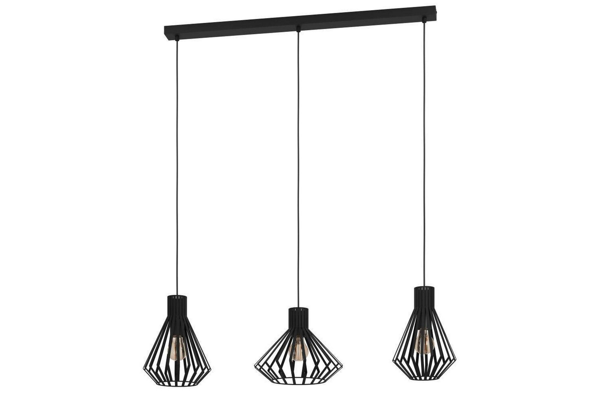 Takpendel Eglo Basidano Svart med 3 Lamper -
