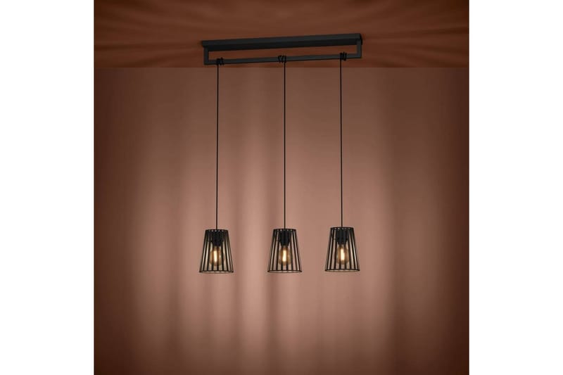 Takpendel Eglo Bogota Svart med 3 Lamper - Belysning - Innendørsbelysning & Lamper - Taklampe - Pendellamper & Hengelamper