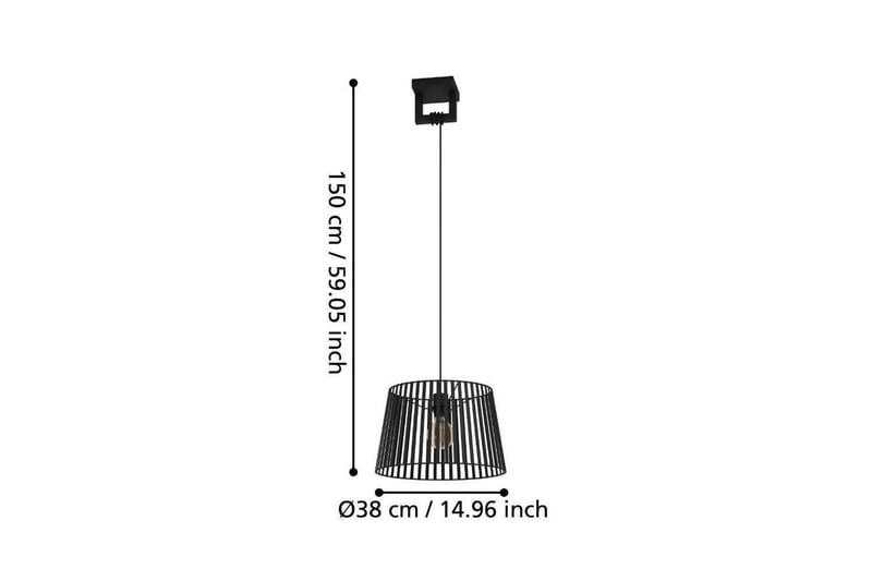 Takpendel Eglo Bogota Svart - Belysning - Innendørsbelysning & Lamper - Taklampe - Pendellamper & Hengelamper