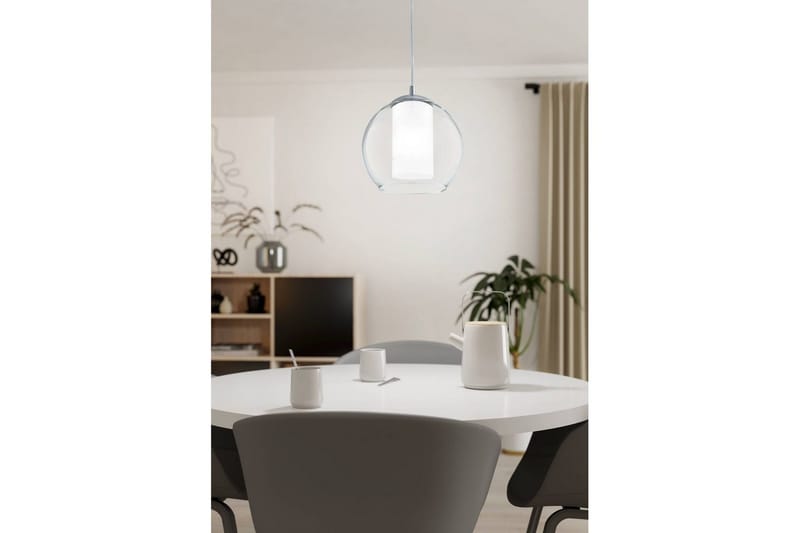 Takpendel Eglo Bolsano - Hvit/Krom - Belysning - Innendørsbelysning & Lamper - Taklampe - Pendellamper & Hengelamper