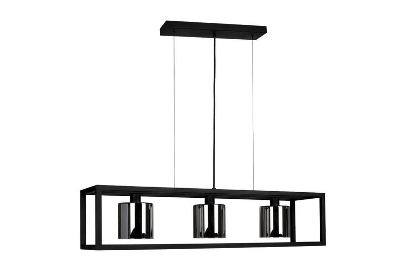 Takpendel Eglo Brisling Svart/Transparent Ramme med 3 Lamper, undefined