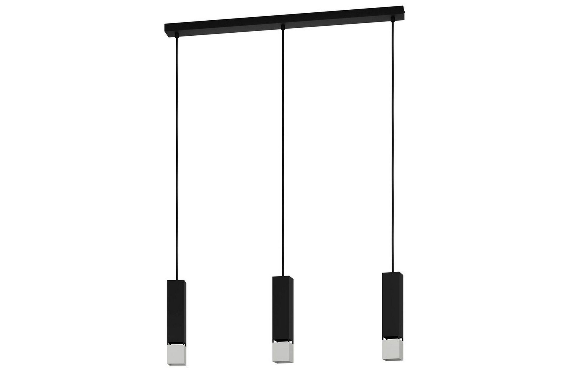 Takpendel Eglo Butrano med 3 lamper - Svart/Sølv