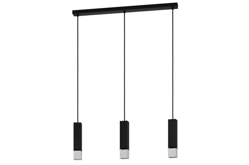 Takpendel Eglo Butrano med 3 lamper, Svart/Sølv
