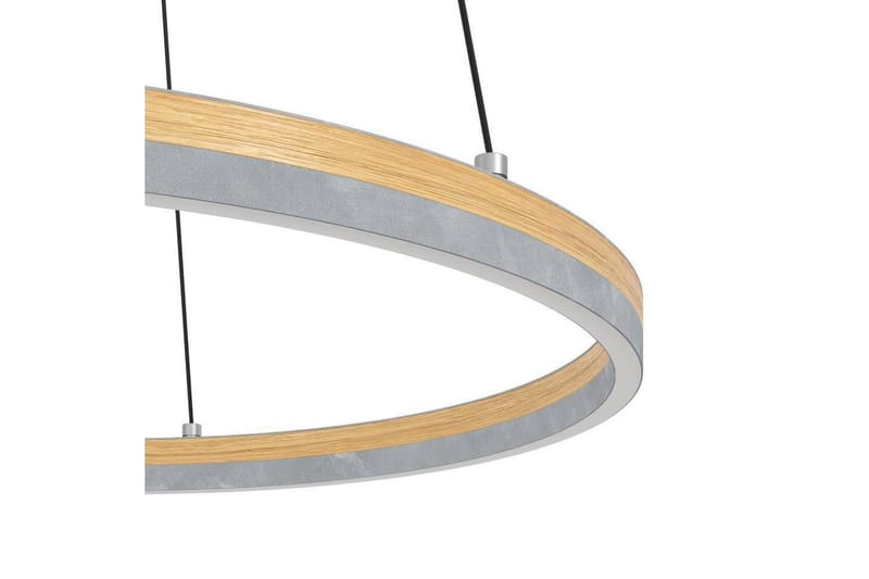 Takpendel Eglo Cadinaro Grå/Tre Rundell - Belysning - Innendørsbelysning & Lamper - Taklampe - Pendellamper & Hengelamper