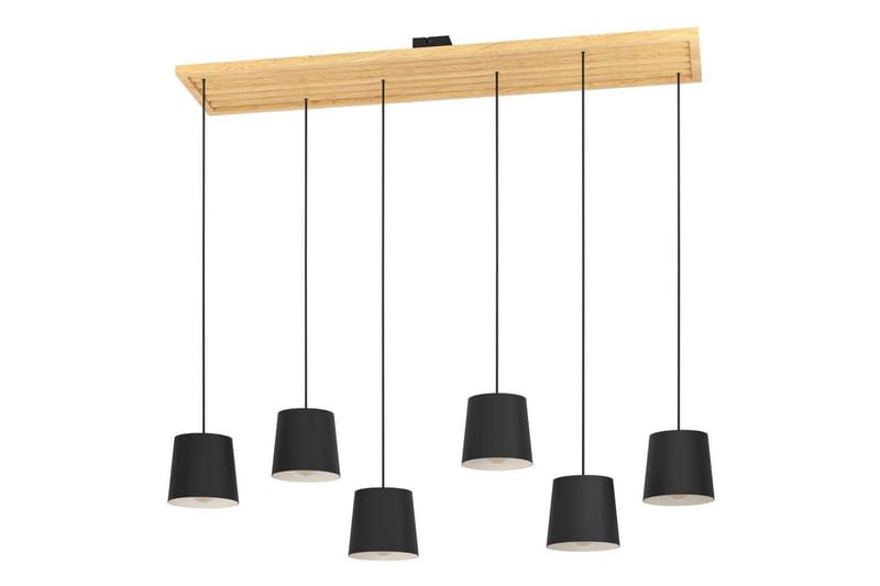 Takpendel Eglo Camarioca Svart/Tre med 5 Lamper, undefined