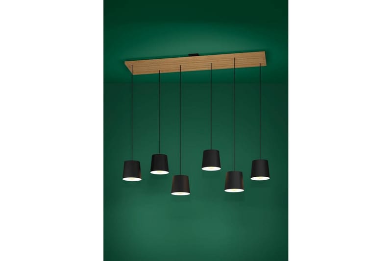 Takpendel Eglo Camarioca Svart/Tre med 5 Lamper - Belysning - Innendørsbelysning & Lamper - Taklampe - Pendellamper & Hengelamper