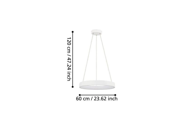 Takpendel Eglo Campo Rosso Hvit Rundell - Belysning - Innendørsbelysning & Lamper - Taklampe - Pendellamper & Hengelamper
