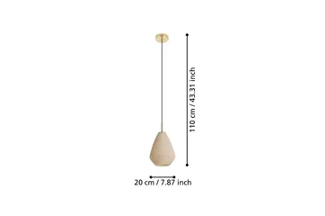 Takpendel Eglo Caprarola - Beige/Messing - Belysning - Innendørsbelysning & Lamper - Taklampe - Pendellamper & Hengelamper