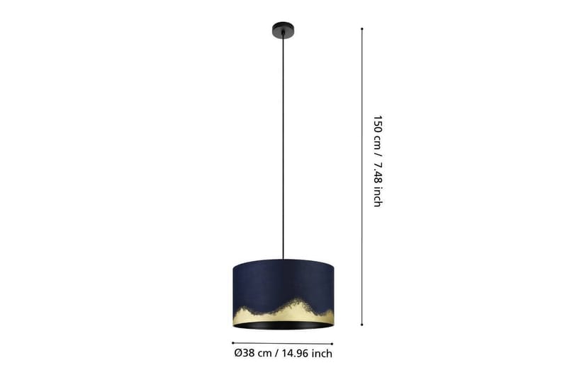 Takpendel Eglo Casuarita Blå/Gull - Belysning - Innendørsbelysning & Lamper - Taklampe - Pendellamper & Hengelamper