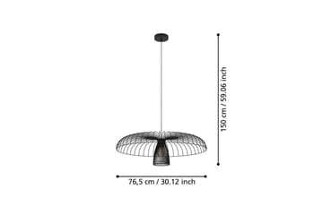 Takpendel Eglo Champerico Svart - Belysning - Innendørsbelysning & Lamper - Taklampe - Pendellamper & Hengelamper