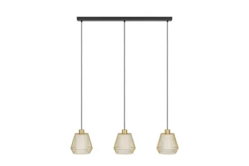 Takpendel Eglo Ciudadela med 3 Lamper - Messing/Hvit/Svart - Belysning - Innendørsbelysning & Lamper - Taklampe - Pendellamper & Hengelamper