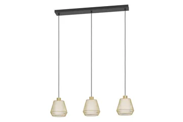 Takpendel Eglo Ciudadela med 3 Lamper - Messing/Hvit/Svart - Belysning - Innendørsbelysning & Lamper - Taklampe - Pendellamper & Hengelamper