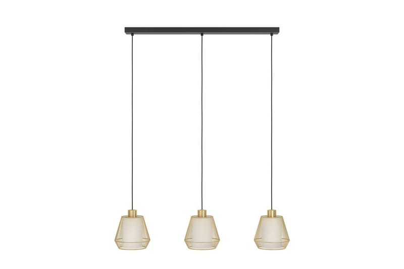 Takpendel Eglo Ciudadela med 3 Lamper - Messing/Hvit/Svart - Belysning - Innendørsbelysning & Lamper - Taklampe - Pendellamper & Hengelamper