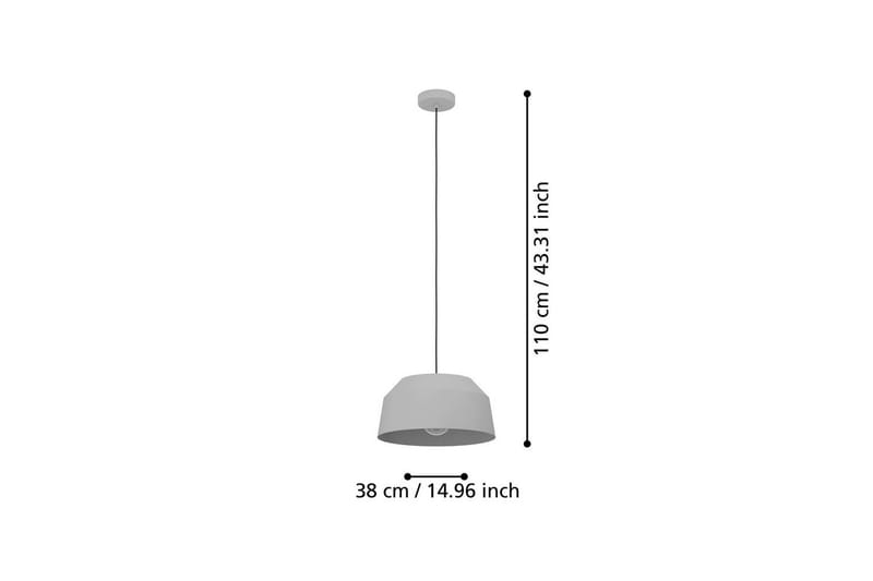 Takpendel Eglo Contrisa - Grå - Belysning - Innendørsbelysning & Lamper - Taklampe - Pendellamper & Hengelamper