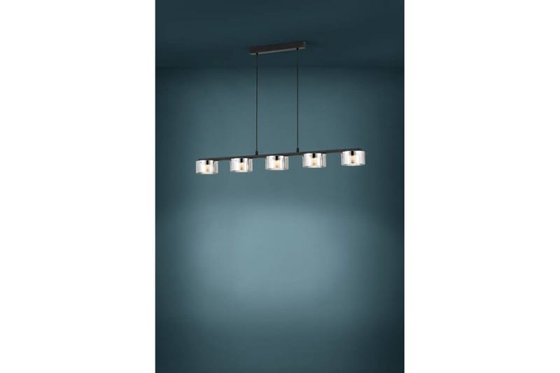 Takpendel Eglo Copillos Svart/Transparent med 5 Lamper - Belysning - Innendørsbelysning & Lamper - Taklampe - Pendellamper & Hengelamper