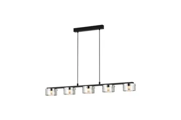 Takpendel Eglo Copillos Svart/Transparent med 5 Lamper - Belysning - Innendørsbelysning & Lamper - Taklampe - Pendellamper & Hengelamper
