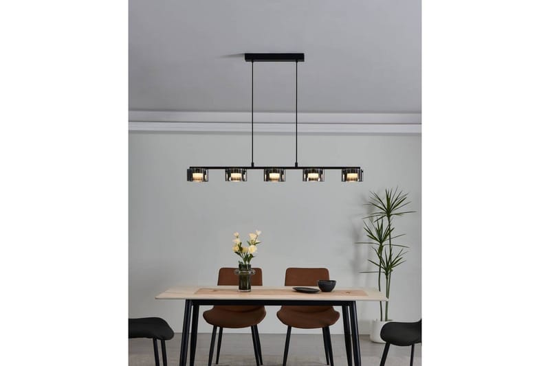 Takpendel Eglo Copillos Svart/Transparent med 5 Lamper - Belysning - Innendørsbelysning & Lamper - Taklampe - Pendellamper & Hengelamper