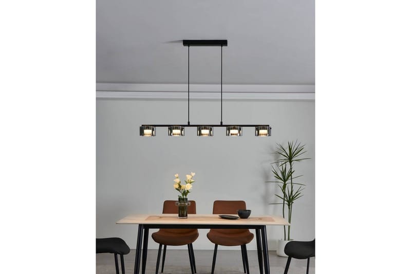 Takpendel Eglo Copillos Svart/Transparent med 5 Lamper - Belysning - Innendørsbelysning & Lamper - Taklampe - Pendellamper & Hengelamper