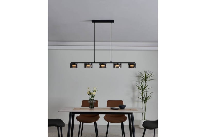 Takpendel Eglo Copillos Svart/Transparent med 5 Lamper - Belysning - Innendørsbelysning & Lamper - Taklampe - Pendellamper & Hengelamper