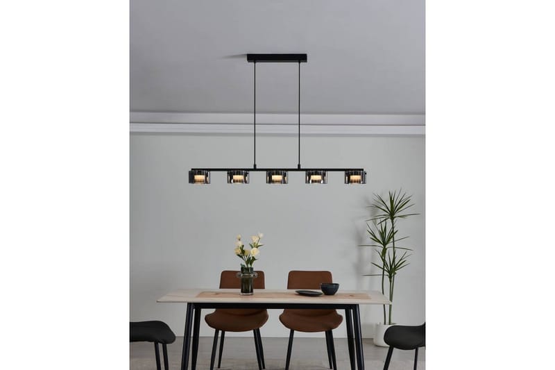 Takpendel Eglo Copillos Svart/Transparent med 5 Lamper - Belysning - Innendørsbelysning & Lamper - Taklampe - Pendellamper & Hengelamper