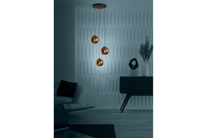 Takpendel Eglo Cordoba Rondell Svart/Kobber med 3 Lamper - Belysning - Innendørsbelysning & Lamper - Taklampe - Pendellamper & Hengelamper