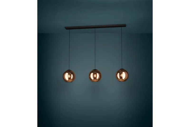 Takpendel Eglo Cordoba Svart/Kobber med 3 Lamper - Belysning - Innendørsbelysning & Lamper - Taklampe - Pendellamper & Hengelamper