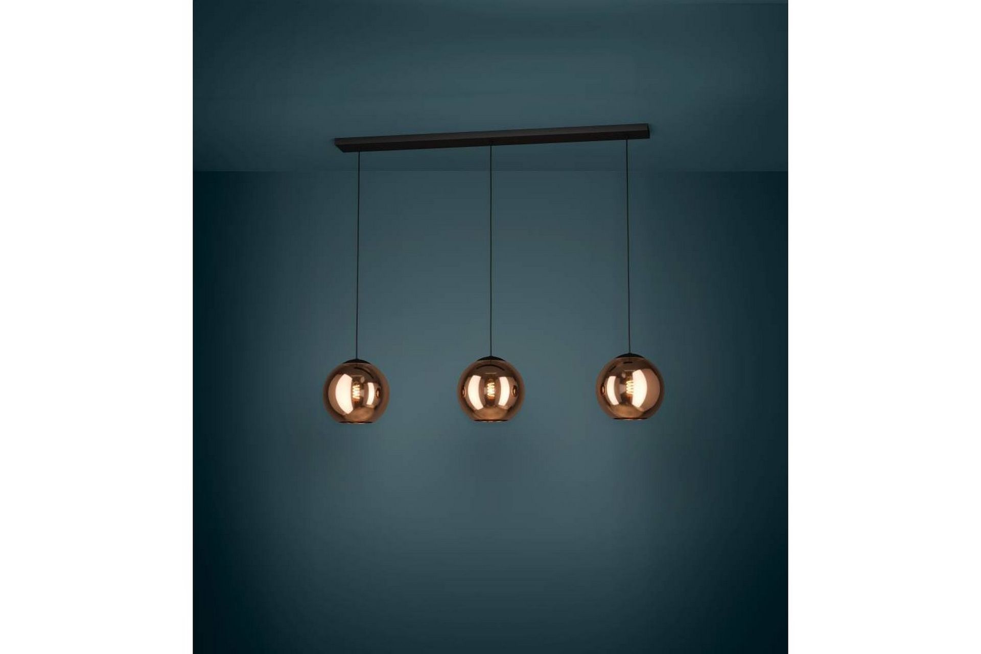 Takpendel Eglo Cordoba Svart/Kobber med 3 Lamper - Belysning - Innendørsbelysning & Lamper - Taklampe - Pendellamper & Hengelamper